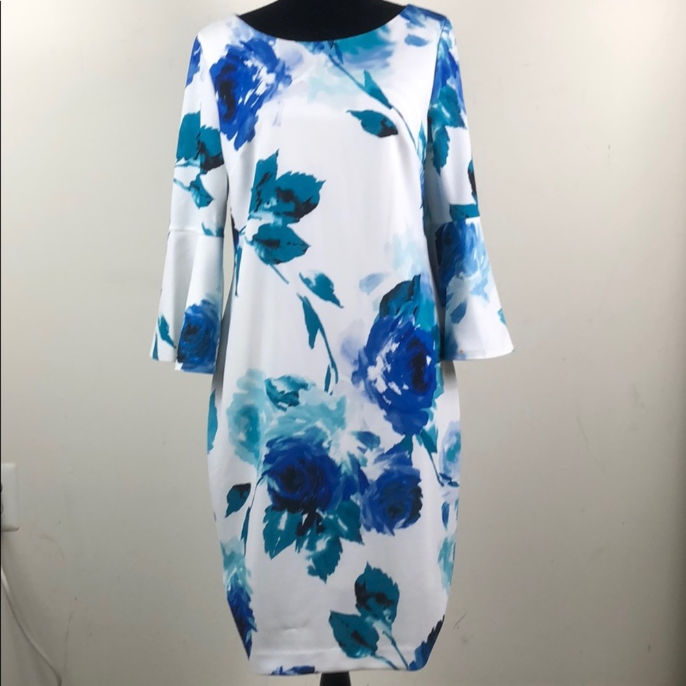 Calvin Klein Dress With Bell Sleeves